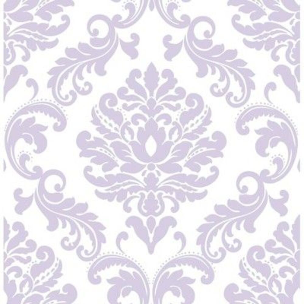 NuWallpaper -  Ariel Peel and Stick Wallpaper Purple Purple
